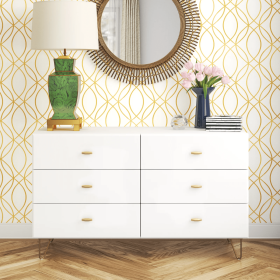 Bandene Modern White Dresser