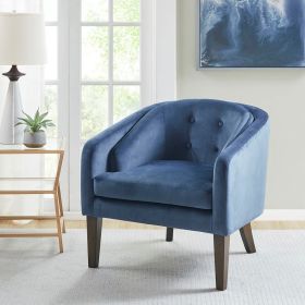 Upholstered Tufted Mid-Century Accent Chair