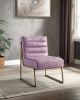 ACME Loria Accent Chair in Wisteria Top Grain Leather AC00657