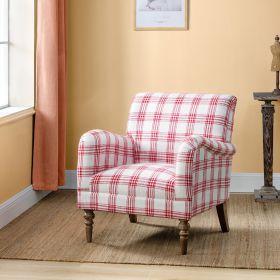 Picchu Amchair,PLAID RED