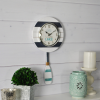 FirsTime & Co. White Oar Pendulum Wall Clock, Coastal, Analog, 8 x 2.5 x 17.5 in