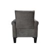 Accent Chairs, Comfy Sofa Chair, Armchair for Reading, Living Room, Bedroom, Office, Waiting Room, Linen fabric, Charcoal Grey