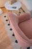 001-Modern Soft Teddy fabric Ergonomics Accent Chair With Gold Legs And Adjustable Legs For Indoor Home,Pink