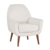 Astrid Mid-Century Sea Oat Velvet Arm Chair