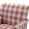 Picchu Amchair,PLAID RED
