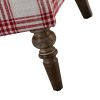 Picchu Amchair,PLAID RED