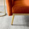 Accent Chair Modern Teddy Comfy Chair with Golden Metal Legs Lounge Chair Living Room Bedroom Reading Armchair , Orange