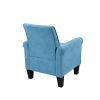 Accent Chairs, Comfy Sofa Chair, Armchair for Reading, Living Room, Bedroom, Office, Waiting Room, Linen fabric, Light Blue