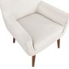 Astrid Mid-Century Sea Oat Velvet Arm Chair