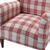 Picchu Amchair,PLAID RED