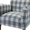 Picchu Amchair,PLAID NAVY