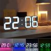 1pc 3D LED Digital Clock; Bedroom LED Clock For Home Decor