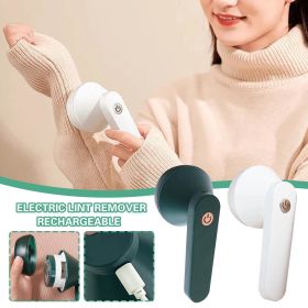 USB Rechargeable Electric Lint Remover Rechargeable, Electric Lint Remover For Clothing, Portable Electric Lint Remover Clothes Fluff Pellet Remover (Color: green)