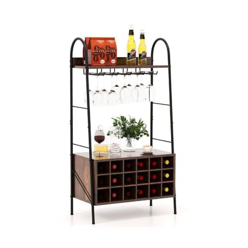 Household Simply Industrial Style Liquor Cabinet with Wine Rack Household Simply Industrial Style Liquor Cabinet with Wine Rack